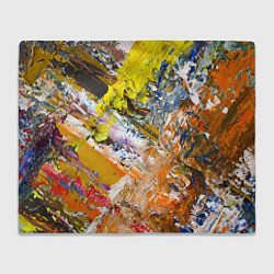 Плед флисовый Живая Абстракция: Поток Цветов и Форм в Постоянном, цвет: 3D-велсофт