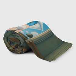 Плед флисовый Dandadan Seiko в комнате указывает, цвет: 3D-велсофт — фото 2