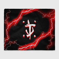 Плед Doom красный шторм