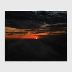 Плед флисовый Закат на плато, цвет: 3D-велсофт