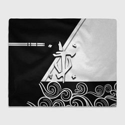 Плед флисовый Doom стильная геометрия, цвет: 3D-велсофт