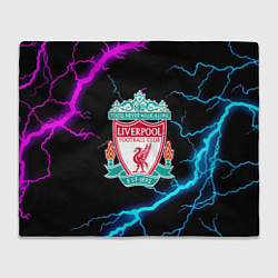 Плед флисовый Liverpool neon storm, цвет: 3D-велсофт