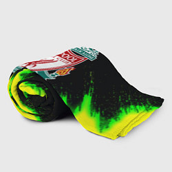 Плед флисовый Ливерпуль кислотные краски, цвет: 3D-велсофт — фото 2