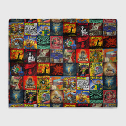 Плед флисовый Элизиум - обложки альбомов и песен, цвет: 3D-велсофт