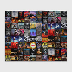 Плед флисовый Scorpions - обложки альбомов и песен, цвет: 3D-велсофт