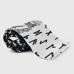 Плед флисовый Liverpool символы текстура, цвет: 3D-велсофт — фото 2