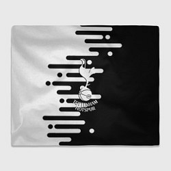 Плед флисовый Тоттенхэм Хотспур геометрия, цвет: 3D-велсофт