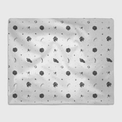 Плед флисовый Шишки из Бузулукского бора, цвет: 3D-велсофт