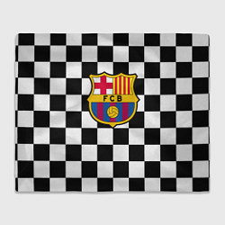 Плед флисовый Barcelona клетка, цвет: 3D-велсофт