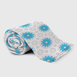 Плед флисовый Цветочно-геометрический узор, цвет: 3D-велсофт — фото 2