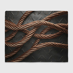 Плед флисовый Витая медь, цвет: 3D-велсофт