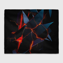 Плед флисовый Plate fracturing, цвет: 3D-велсофт