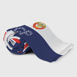 Плед флисовый Символика и знаки СССР, цвет: 3D-велсофт — фото 2