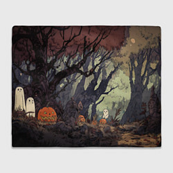 Плед флисовый Призрачный лес, цвет: 3D-велсофт