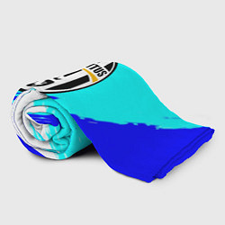 Плед флисовый Ювентус краски штрихи текстура, цвет: 3D-велсофт — фото 2