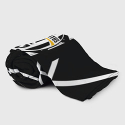 Плед флисовый Ювентус геометрия полосы линии, цвет: 3D-велсофт — фото 2