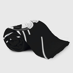 Плед флисовый Реал Мадрид полосы текстура линии, цвет: 3D-велсофт — фото 2