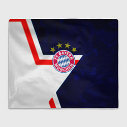 Плед флисовый Бавария звезды геометрия, цвет: 3D-велсофт