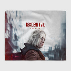 Плед флисовый Грейс Эшкрофт Resident evil requiem, цвет: 3D-велсофт