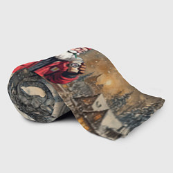 Плед флисовый Санта с капучино, цвет: 3D-велсофт — фото 2