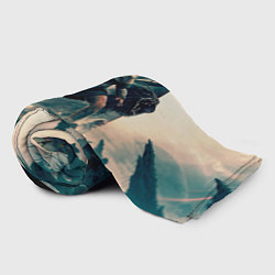 Плед флисовый Персонажи из Хищник планета смерти, цвет: 3D-велсофт — фото 2