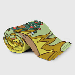 Плед флисовый Конь среди огня - this is fine, цвет: 3D-велсофт — фото 2