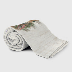 Плед флисовый Жеребёнок и новый год, цвет: 3D-велсофт — фото 2