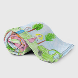 Плед флисовый Детские рисунки, цвет: 3D-велсофт — фото 2