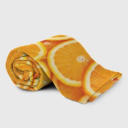 Плед флисовый Апельсин, цвет: 3D-велсофт — фото 2
