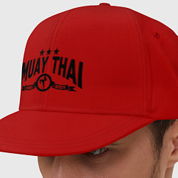 Кепка-снепбек Muay thai boxing, цвет: красный