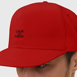 Кепка-снепбек Keep Calm & Forza Milan, цвет: красный
