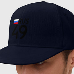 Кепка-снепбек RUS 49, цвет: тёмно-синий