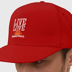 Кепка-снепбек Live Love - Basketball, цвет: красный