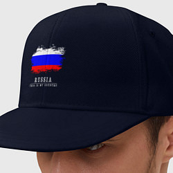 Кепка-снепбек Россия моя страна, цвет: тёмно-синий