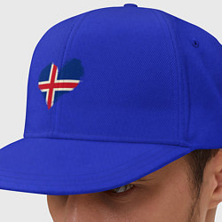 Кепка-снепбек Сердце - Исландия, цвет: синий