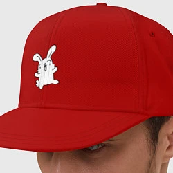 Кепка-снепбек Happy Bunny, цвет: красный