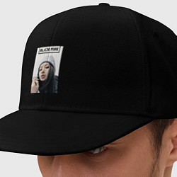 Кепка-снепбек Джису блэкпинк, цвет: черный