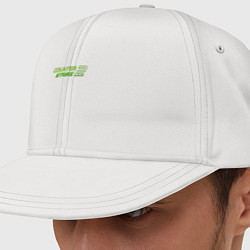 Кепка-снепбек Counter strike 2 green logo, цвет: белый