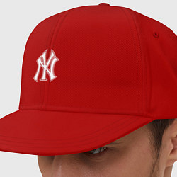 Кепка-снепбек New York yankees - baseball logo, цвет: красный