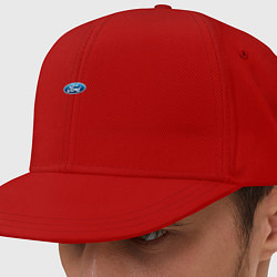 Кепка-снепбек FORD авто спорт лого, цвет: красный