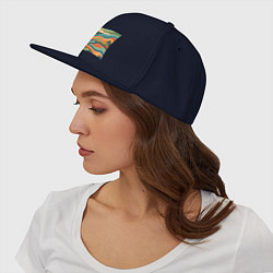 Кепка-снепбек Поля луга, цвет: тёмно-синий — фото 2