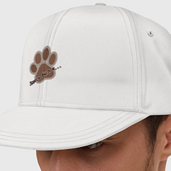 Кепка-снепбек Здесь был кот, цвет: белый