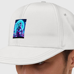 Кепка-снепбек Rick and Morty on a neon planet - ai art fantasy, цвет: белый