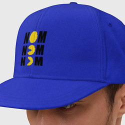 Кепка-снепбек Pac-Man: Nom nom, цвет: синий