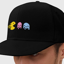 Кепка-снепбек Pac-Man: Fast Eat, цвет: черный