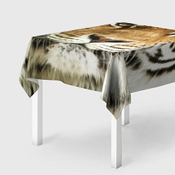 Скатерть для стола Амурский тигр, цвет: 3D-принт — фото 2