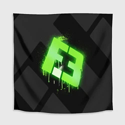 Скатерть для стола Flipsid3: Black collection, цвет: 3D-принт