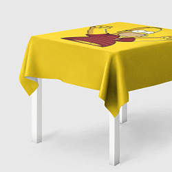 Скатерть для стола Гомер-болельщик, цвет: 3D-принт — фото 2
