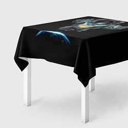 Скатерть для стола Космическая бабочка, цвет: 3D-принт — фото 2