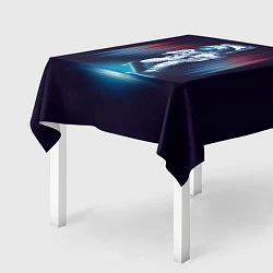 Скатерть для стола Космический скейтбордист, цвет: 3D-принт — фото 2
